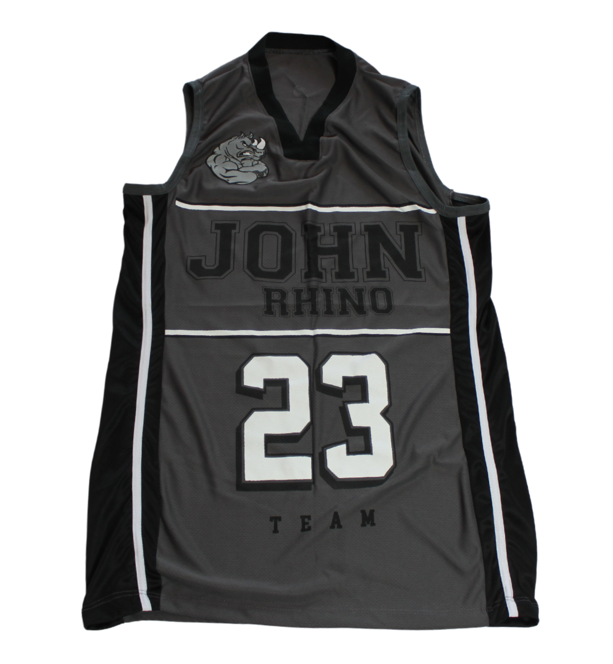 John Rhino Gray 23 Team Sleeveless Muscle T-shirt