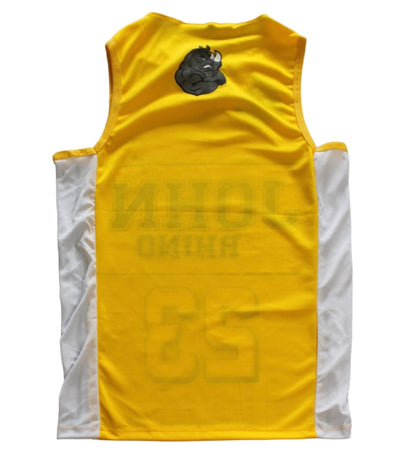 John Rhino Yellow 23 Team Sleeveless Muscle T-shirt