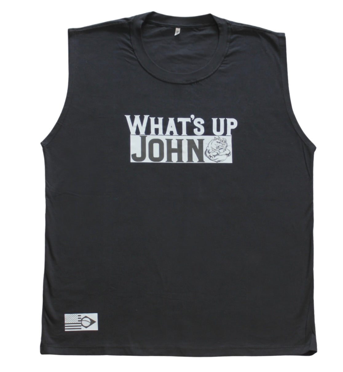 John Rhino What's up Black Sleeveless Muscle T-shirt